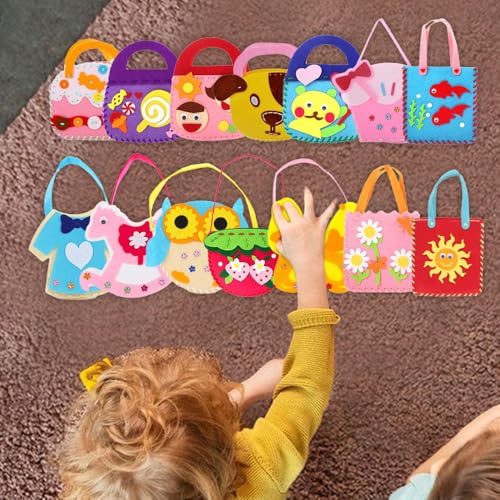 Kit 14 Bolsas Infantis De Costura Pré-escolar Montessori