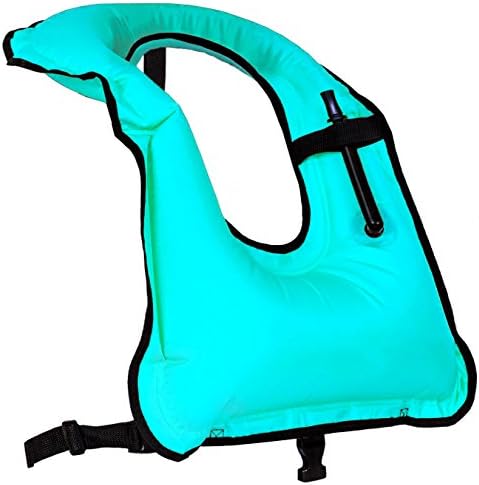 Faxpot Men/Women Snorkel Vest Adult Inflatable Snorkeling Jacket for Diving Swimming Safety