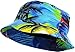 KBM-027 Roy Flag Patriotic Stars and Stripes Floral Galaxy Leaf Aztec Tropical Print Bucket Hat Summer Boonie Cap