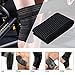 Yosoo Black High elasticity Calf Thigh Support Knee Brace Compression Wrap Support Bandage Brace Guard Injury Pain Sports Pad-Pack of 1