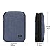 BAGSMART Electronic Organizer Double-Layer Travel Cable Organizer Electronics Accessories Cases for Cables, iPhone, Kindle, USB, Blue