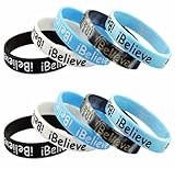 Bracelet Silicone Wristband Colorful Fashion Cuff Bangle Jewelry Inspirational Motivational Words Say