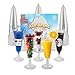 ASH BRAND The Ultimate Champagne Flutes: Clear Hard Plastic Disposable Glasses - 5.5 oz 48 ct FUNNY UNIQUE PACK - Perfect for Mimosas, Bloody Mary's, Wine Glasses, Sodas, Cocktail Cups, Sundaes