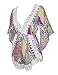 Genluna Sexy Women Lace V-neck Strapless Chiffon Rompers Jumpsuit