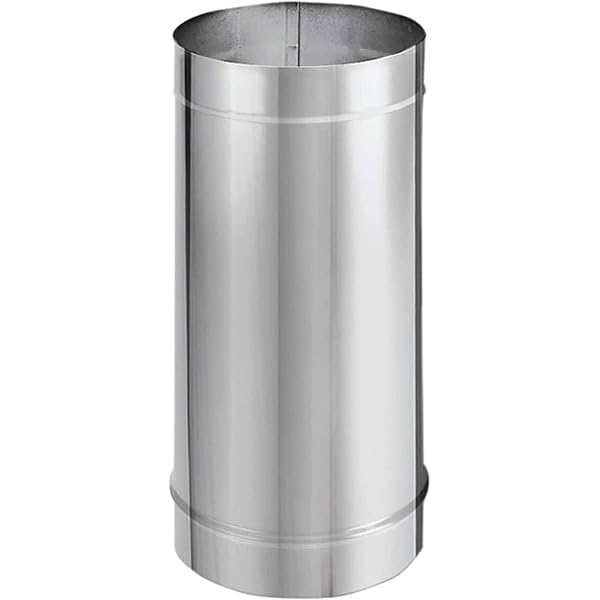 DuraVent 6DBK-48SS DuraBlack Stainless Steel Single Wall Wood Burning Stove  Pipe Connector to Vent Smoke and Exhaust, 48 Inches Long x 6 Inch Diameter,  Stain - Amazon Canada