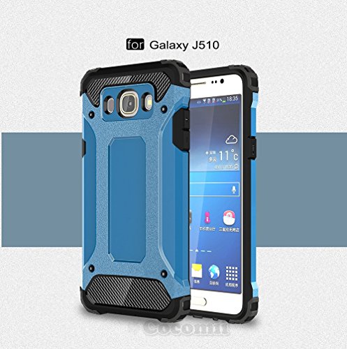 Galaxy J5 2016 Case, Cocomii Commando Armor NEW [Heavy Duty] Premium Tactical Grip Dustproof Shockproof Hard Bumper Shell [Military Defender] Full Body Dual Layer Rugged Cover Samsung J510 (Blue)