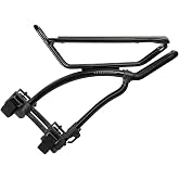 Topeak TetraRack GR2 Rear Bike Rack, QuickTrack, 26-29 in Wheels | No Eyelets Needed | Hook-and-Loop to Seatstays, No Tools | Fits Tires Up to 700 x 50c | Takes MTX and MTX 2.0 Bags