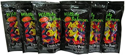 WildSide Salmon - Wild Alaskan Freeze Dried Salmon Treats for Dogs, 3 oz (6 Pack)