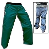Forester Chainsaw Safety Chaps with Pocket, Apron Style (Regular 37", Forest Green)