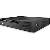 Amcrest NV4108E-A2 4K 8CH POE NVR (1080p/3MP/4MP/5MP/8MP) POE Network Video Recorder - Supports up to 8 x 8MP/4K IP Cameras, 8-Channel Power Over Ethernet Supports up to 10TB HDD (Not Included)