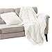 Comfort Spaces Shaggy Fur Throw, 50x60, Ivory