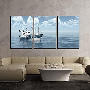 Fishing Trawler x3 Panels