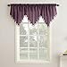 No. 918 Erica Crushed Voile Ascot Beaded Sheer Rod Pocket Curtain Valance