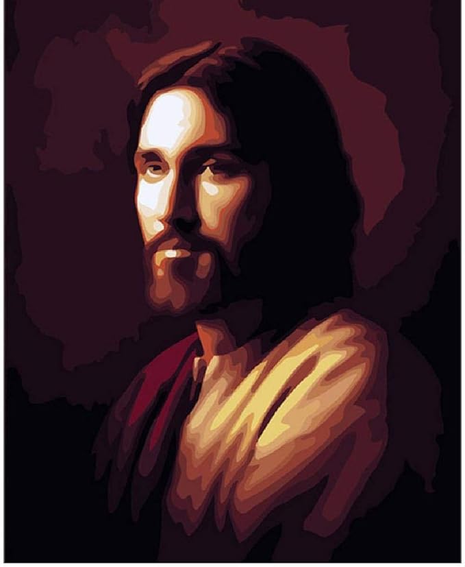 GAGALAM Malen Nach Zahlen Kinder Jesus DIY Handgemaltes Ölgemälde