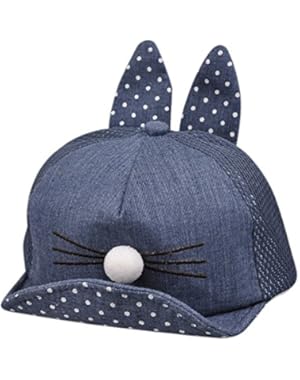 Baby Summer Baseball Cap Boys Girls Sun Hat Cute Cat Ear Hat for 3-24 Months