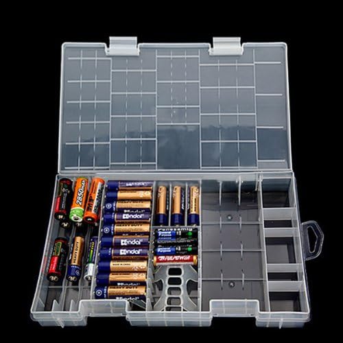 AAA AA C D 9V Battery Holder Hard Plastic Case Storage Box