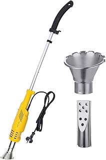 Unkrautvernichter NASUM Abflammgerät Unkrautbrenner ohne Flamme&Gas, elektrisch umweltfreundlich, Rasenmäher Temperatur wahlweise 60℃/650℃ mit 2 Düsen, 1.8m Kabel