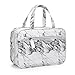 Mealivos Large Versatile Travel Cosmetic Bag - Perfect Hanging Travel Toiletry Organizer (Marble)