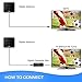 HDTV Antenna, 1byone Digital Indoor TV Antenna 25 Miles Range with 10ft High Performance Coax Cable, Extremely Soft Design and Lightweight
