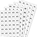 3/4" Clothing Size Round Sticker Labels - 5 Sizes (XS, S, M, L, XL), Pack of 2000