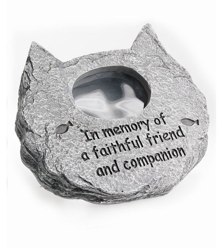 In memory of a Special Cat Photo Frame,Polyresin stone-effect pet memorial tribute