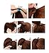 Haironline One Piece Tie Up Ponytail Clip in Hair Extensions Hairpiece Binding Pony Tail Extension for Girl Lady Woman ash blonde