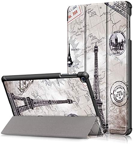 Topee Case for Galaxy Tab A 10.1 2019,Slim Lightweight Pu Leather Trifold Stand Smart Folio Case Hard Cover for Tab A 10.1 Inch Tablet SM-T510/SM-T515 2019 Release,Tower