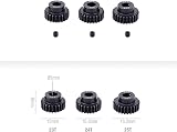 DollaTek 3PCS M0.6 Metal Pinion Gear 17T-28T for 5mm Shaft RC Cars view 5