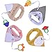 Baby Bibs,Aniwon 4 Pack Bandana Drool Bibs and 4 Baby Teething Toys Gift Set Organic Cotton Baby Bibs for Girls