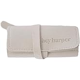 Hey Harper Travel Jewelry Organizer Roll – Compact Storage Pouch for Rings, Earrings, Necklaces & Bracelets – Foldable Case for Women (Included Only Roll) (Slate)