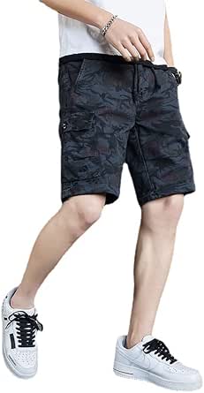Keyao Men's Summer Trend Shorts,Multi 