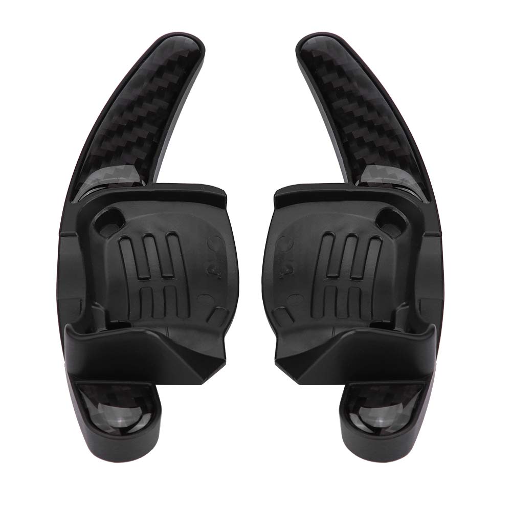 Keenso Steering Wheel Shift Paddle, Car Paddle Extender Steering Wheel Shifter Steering Wheel Shift Paddle Extension for 6 B6 MK5(Carbon Fiber)