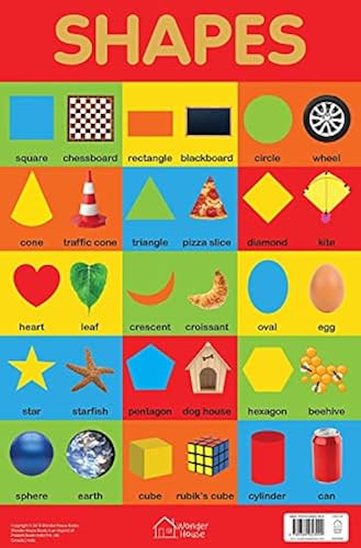 Shapes Chart - Early Learning Educational Chart For Kids: Perfect For ...
