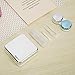 VAMIX Mini Travel Simple Contact Lens Case Box Container Holder Eye Care Kit Set With Mirror (Silver)