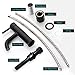 Anza Matte Black Bathroom Faucet, Single Hole Bathroom Faucet with Pop Up Drain Assembly and Faucet Supply Hose, Modern Lead-Free Brass Bathroom Sink Faucet