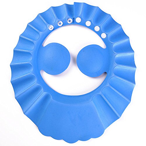SunTrade 3Pcs Cute Baby Kids Adjustable Shampoo Bath Bathing Shower Cap Hat Wash Hair Shield
