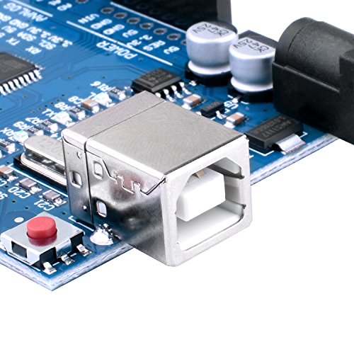 UNIROI ATmega328P CH340G Development Board for Arduino UNO R3 Arduino IDE Development Kit Robot Part Microcontroller with Straight Pin Header 2.54mm Pitch and USB Cable UA041