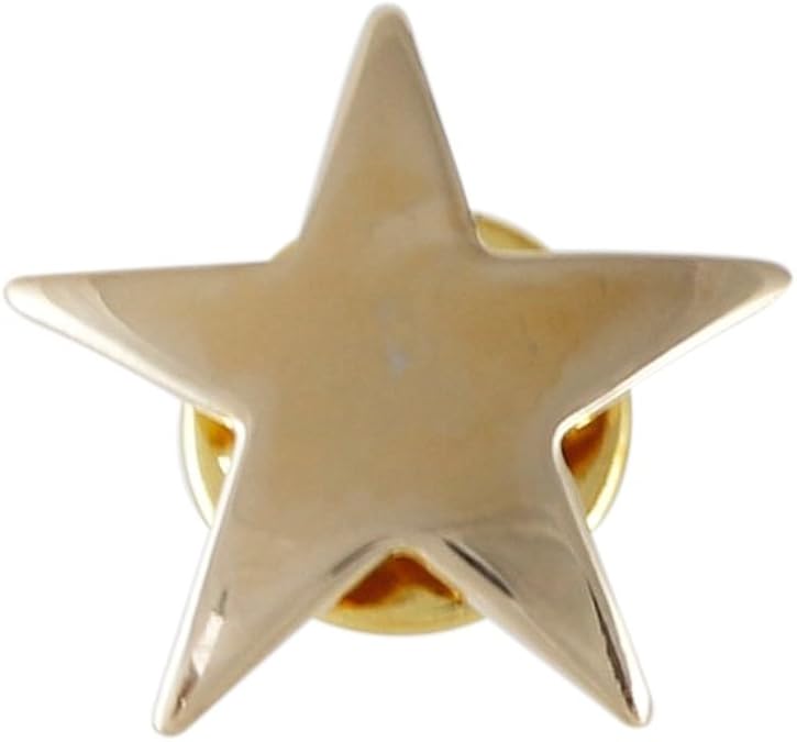 Gold Star Lapel Pin 25 Pack Jewelry