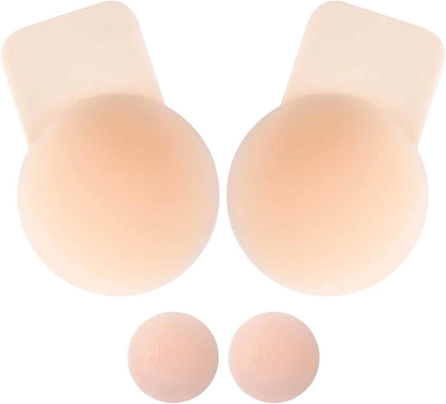 BloovenFreedom Bra, Stick On Bra Adhesive Bra Silicone Invisible Backless Bra Breast Lift Tape Push Up Pasties Strapless Nipple Covers Invisible Reusable Sticky Bra