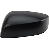TRQ Driver Side Mirror Cap Textured Black | For 2015 to 2017 Subaru Legacy and Outback Without Turn Signal