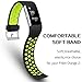 SKYLET Compatible with Fitbit Charge 2 Bands Men Women, 3-Pack Soft Sport Silicone Breathable Wristbands with Metal Buckle for Charge 2 Bands for Men Women, Small