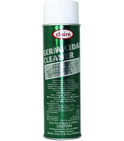 Claire C-873 19 Oz. Germicidal Cleaner Aerosol Can (Case of 12