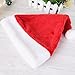 Bnikion Red Santa Hat for Kids 2 Pack Children Christmas Hats Plush Xmas Hat for Child Christmas New Year Party
