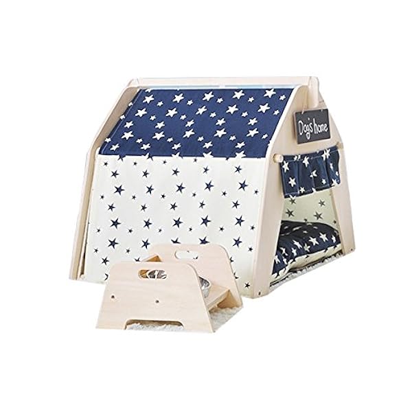 スター デザイン ペット ままごと犬プレイ ルーム犬小屋ペット テント小屋犬小屋座布団を