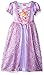 Disney Princess Rapunzel Girls Fantasy Gown Nightgown (6, Rapunzel Purple/Pink)