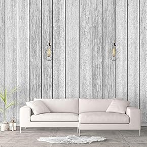 Wall Murals for Bedroom Beautiful Wood Feature Industrial Removable Wallpaper Peel and Stick Wall Stickers - 66x96 inches