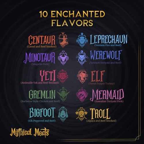 Mythical Meats Humanoid Exotic Flavor Sampler Pack 10 Exotic Game and