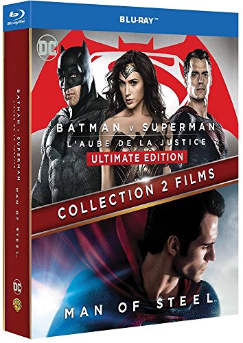 Collection 2 Films : Batman V Superman : L'aube De La Justice + Man Of Steel - Blu-Ray