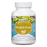 Perfect Rhodiola Rosea - Freeze Dried 100% Wild-crafted Siberian Rhodiola Rosea Root, 60 Vegtable