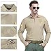 FREE SOLDIER Men Shirts Long Sleeve Polo Shirt with Pocket 100% Coolmax Fabrics Breathable Shirt (Black,XL)